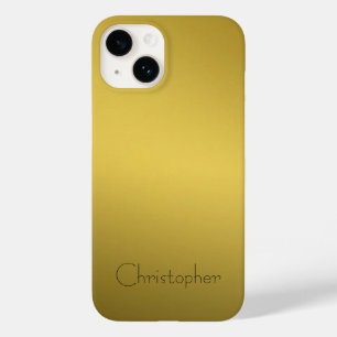 Titanium goud roestvrij staal Print 15 Case-Mate iPhone 14 Hoesje