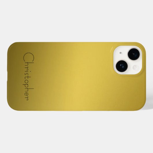 Titanium goud roestvrij staal Print 15 Case-Mate iPhone Case (Achterkant (horizontaal))