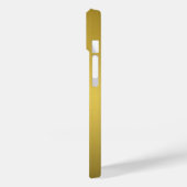 Titanium goud roestvrij staal Print 15 Case-Mate iPhone Case (Achterkant / Links)