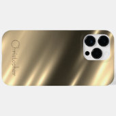 Titanium goud Roestvrij staal Print Case-Mate iPhone Case (Achterkant (horizontaal))