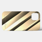 Titanium Goud Roestvrij staal Print Case-Mate iPhone Case (Achterkant (horizontaal))