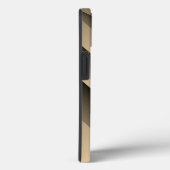 Titanium Goud Roestvrij staal Print Case-Mate iPhone Case (Achterkant / Rechts)