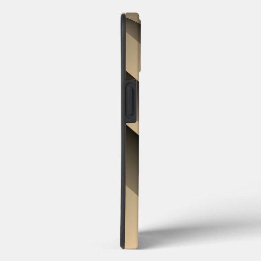 Titanium Goud Roestvrij staal Print Case-Mate iPhone Case (Achterkant / Rechts)