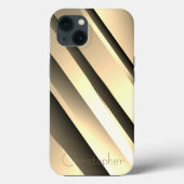 Titanium Goud Roestvrij staal Print Case-Mate iPhone Case (Achterkant)