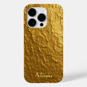 Titanium goud Roestvrij staal Print Case-Mate iPhone Case (Achterkant)