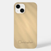 Titanium goud roestvrij staal Print iphone 15 Case-Mate iPhone Case (Achterkant)