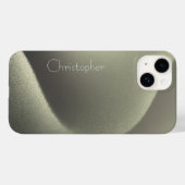 Titanium goud roestvrij staal Print iphone 15 Case-Mate iPhone Case (Achterkant (horizontaal))