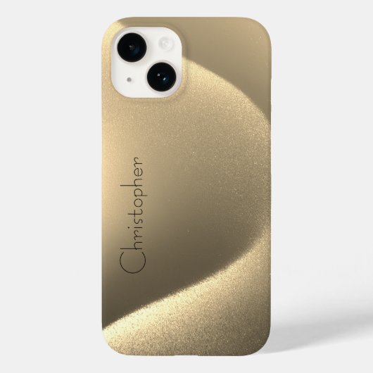 Titanium goud roestvrij staal Print iphone 15 Case-Mate iPhone Case (Achterkant)