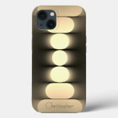 Titanium goud roestvrij staal Print iphone 15 Case-Mate iPhone Case (Achterkant)