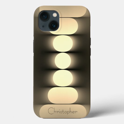 Titanium goud roestvrij staal Print iphone 15 Case-Mate iPhone Case (Achterkant)