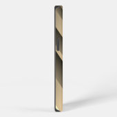 Titanium Goud Roestvrij staal Print iPhone Hoesje (Rechterkant)