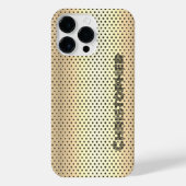Titanium Goud Roestvrij staal Print iPhone Hoesje (Achterkant)