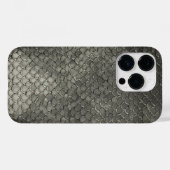 Titanium goud roestvrij staal slang schaal patroon Case-Mate iPhone case (Achterkant (horizontaal))