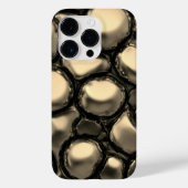 Titanium gouden roestvrij staal print Case-Mate iPhone case (Achterkant)