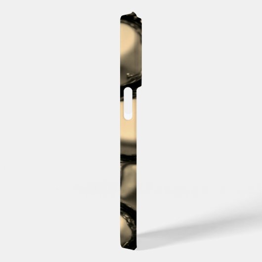 Titanium gouden roestvrij staal print Case-Mate iPhone case (Achterkant / Rechts)