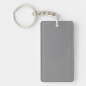 Titanium Gray Color Trend Background Sleutelhanger (Voorkant)