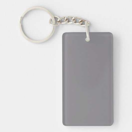 Titanium Gray Color Trend Background Sleutelhanger (Voorkant)