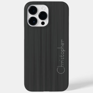 Titanium Grijs Zilver Roestvrij staal Print Case-Mate iPhone 14 Pro Max Hoesje