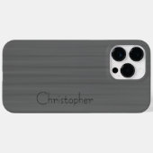 Titanium Grijs Zilver Roestvrij staal Print Case-Mate iPhone Case (Achterkant (horizontaal))