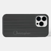 Titanium Grijs Zilver Roestvrij staal Print iPhone Hoesje (Achterkant horizontaal)