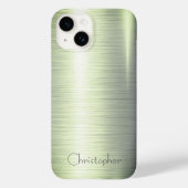 Titanium groen roestvrij staal Print iphone 15 Case-Mate iPhone Case (Achterkant)
