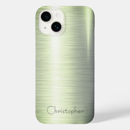 Titanium groen roestvrij staal Print iphone 15 Case-Mate iPhone Case (Achterkant)