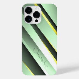 Titanium Groen Roestvrij Staal Print iPhone 14 Pro Max Hoesje