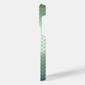 Titanium Groen Roestvrij Staal Print iPhone Hoesje (Linkerkant)