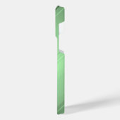 Titanium Groen Zilver Roestvrij Staal Print iPhone Hoesje (Linkerkant)