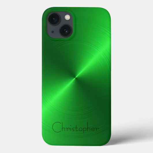 Titanium Helder groen Roestvrij Staal Print Case-Mate iPhone Case (Achterkant)