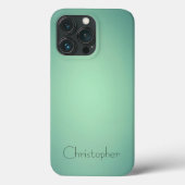 Titanium Licht groen Roestvrij Staal Print Case-Mate iPhone Case (Achterkant)