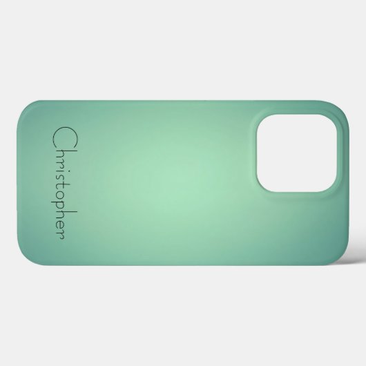 Titanium Licht groen Roestvrij Staal Print Case-Mate iPhone Case (Achterkant (horizontaal))