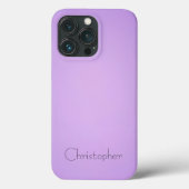 Titanium Licht violet Roestvrij staal Print Case-Mate iPhone Case (Achterkant)