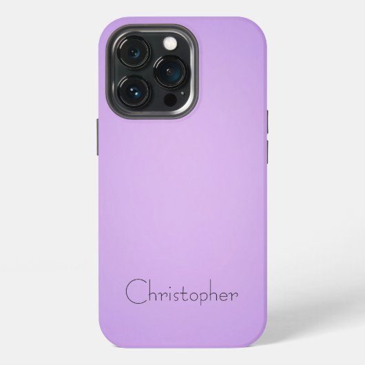 Titanium Licht violet Roestvrij staal Print iPhone Hoesje (Achterkant)