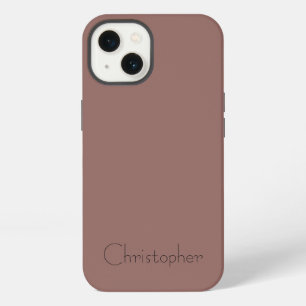 Titanium Lichtbruin Print iPhone 13 Hoesje
