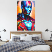 Titanium Man Micheal Sparks Canvas Afdruk (Insitu (Slaapkamer))