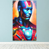 Titanium Man Micheal Sparks Canvas Afdruk (Insitu (Houten vloer))
