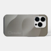 Titanium natuur kleur iPhone hoesje (Achterkant horizontaal)