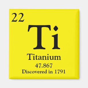 Titanium Periodieke Tabel Magneet