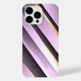 Titanium Roze Roestvrij staal Print iPhone 14 Pro Max Hoesje