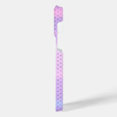 Titanium Roze Zilver Roestvrij Staal Print iPhone Hoesje (Linkerkant)