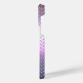 Titanium Roze Zilver Roestvrij Staal Print iPhone Hoesje (Linkerkant)