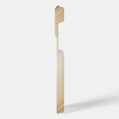 Titanium Sinaasappel Roestvrij Staal Print iPhone Hoesje (Linkerkant)