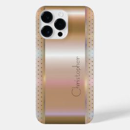 Titanium Sinaasappel Roestvrij Staal Print iPhone 14 Pro Max Hoesje