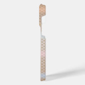 Titanium Sinaasappel Roestvrij Staal Print iPhone Hoesje (Linkerkant)