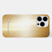 Titanium Sinaasappel Zilver Roestvrij Staal Print iPhone Hoesje (Achterkant horizontaal)