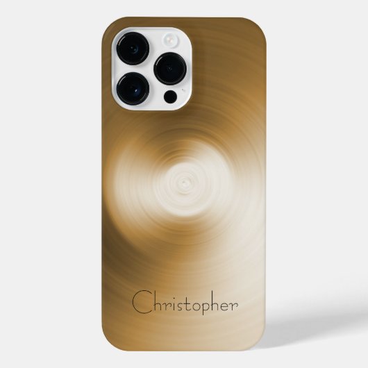 Titanium Sinaasappel Zilver Roestvrij Staal Print iPhone Hoesje (Achterkant)