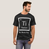 Titanium TI na marktonderdelen heupvervanging T-shirt (Voorkant volledig)