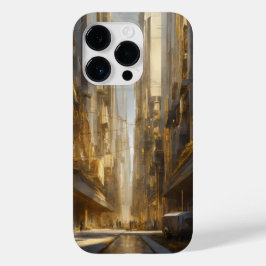 Titanium Zilver en Goud Roestvrij staal Print Case-Mate iPhone 14 Pro Hoesje