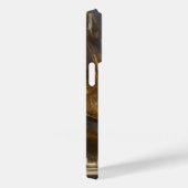 Titanium Zilver en Goud Roestvrij staal Print Case-Mate iPhone Case (Achterkant / Rechts)
